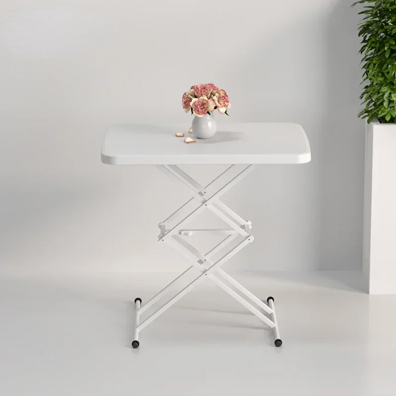 Folding Portable Plastic Computer Desk Multifunctional Bedside Lift Study Table Home Writing Desk Easy to Store and Carry