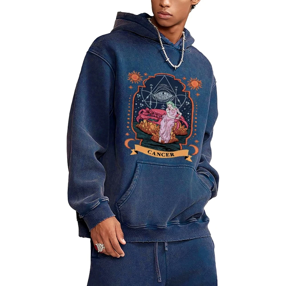 Vintage Cotton Hooded Sweater Fashion Romantic Star Princess Print Comfortable High Quality Shoulder Trend New Hoodie Sweatshirt