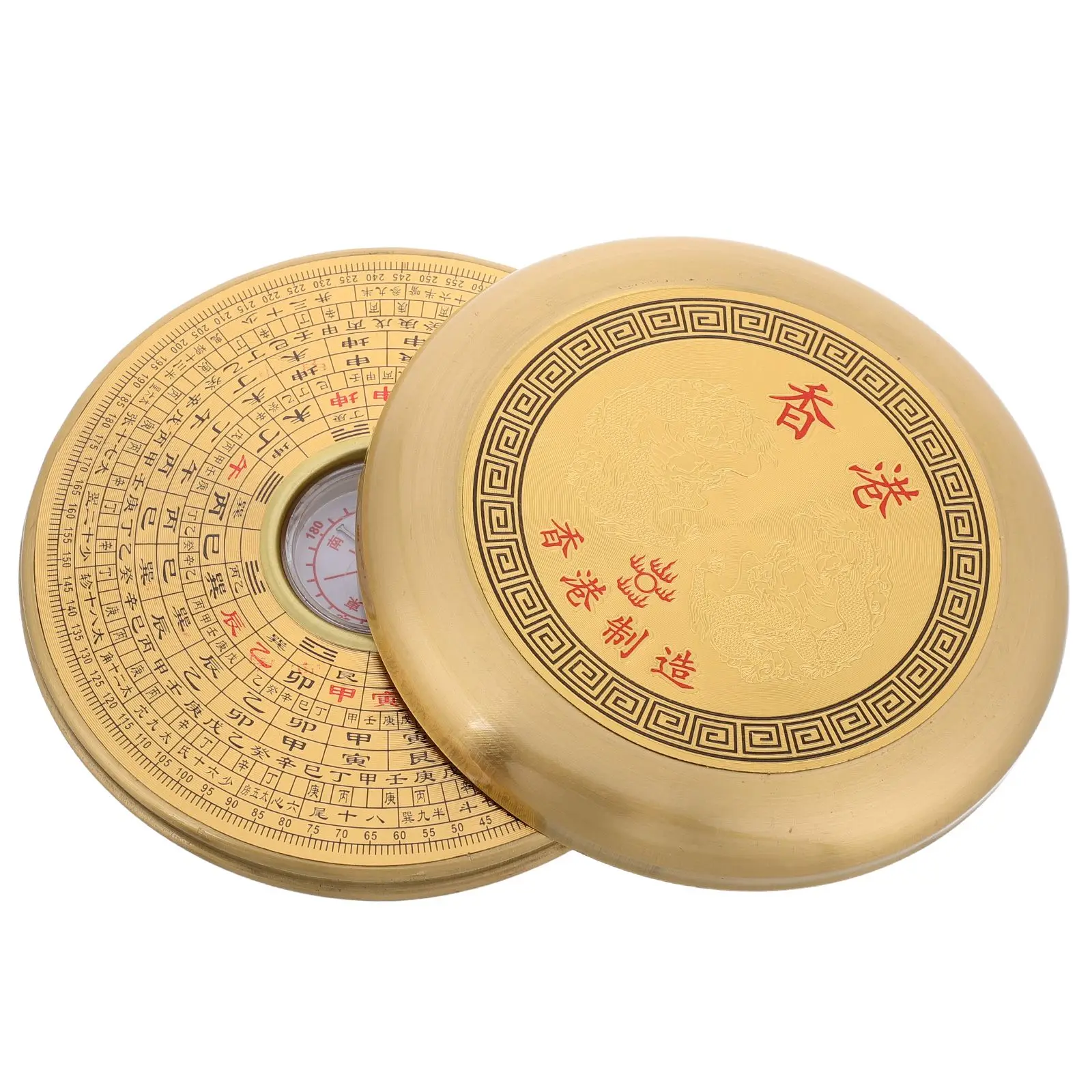 1PC Outdoor Compass Feng Shui Products Navigation Instrument Hiking Survival Mini Compasses Copper Acrylic Precision Gifts