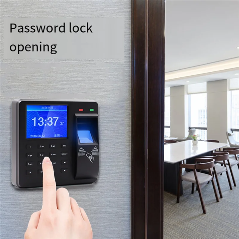 [NEW A09R!】 Check In Recognition Time Attendance Clock Recorder 125Khz RFID Biometric Fingerprint Door Access Control Time Recor