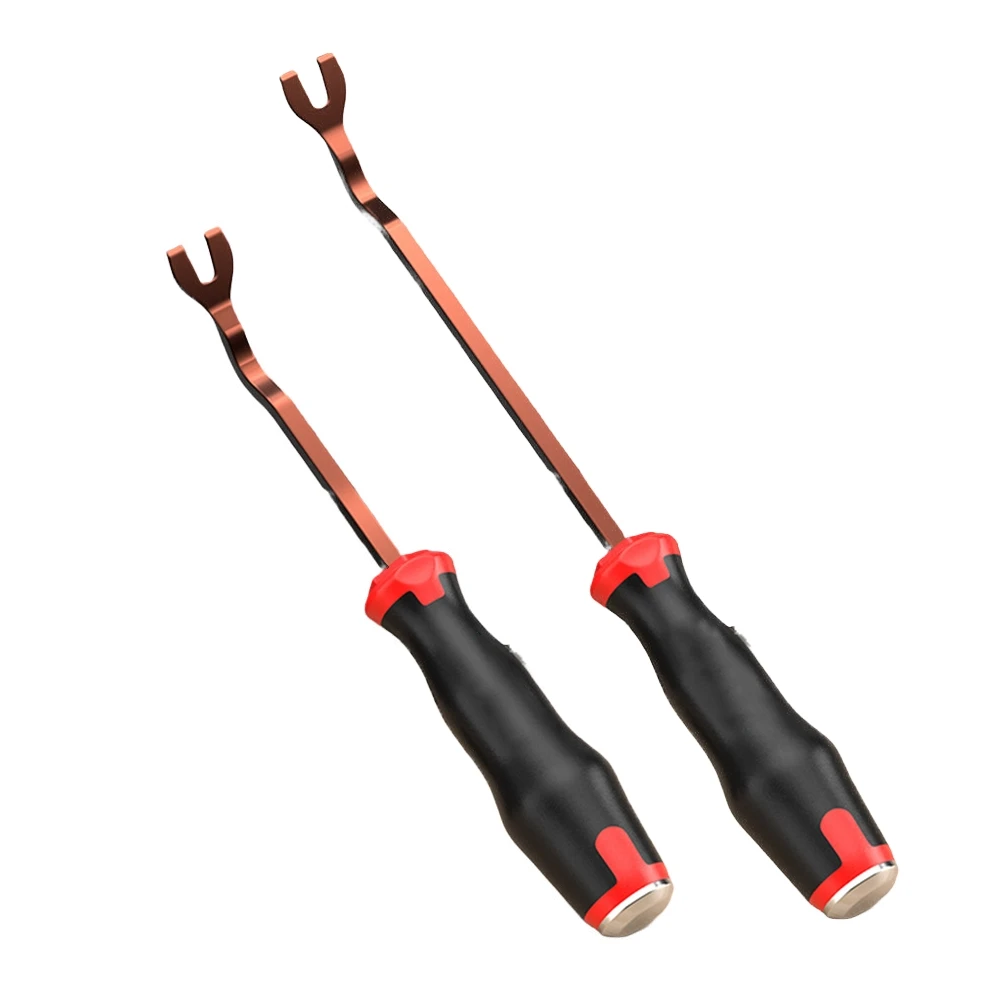 รถประตู Trim Removal ชุดเครื่องมือรถ Pry BUCKLE ไขควงยางหัวเข็มขัดแผงประตูพลาสติก Fixing Rocker Disassembly TOOL
