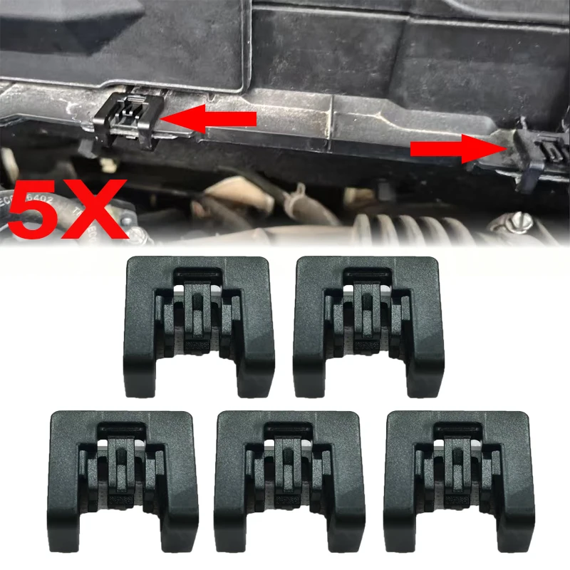 Clipes para viseira de para-brisa dianteiro de carro, 5 peças para Nissan X-trail Qashqai Teana Tiida Livina Sylphy Geniss Venucia