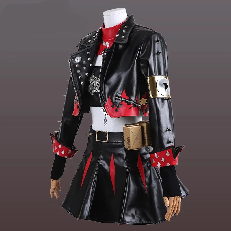 سلسلة كولاب التأثيرية الأبيض من Burnice: لعبة Zenless Zone Zero ZZZ Burnice White أزياء تنكرية للهالوين أزياء كرنفال للبالغين