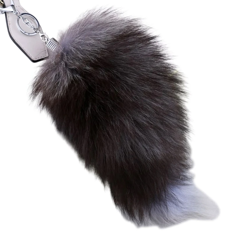 Animal Tail Keychain Faux Furs Tail Pendant Long Tail Pendant Keyring Dropship