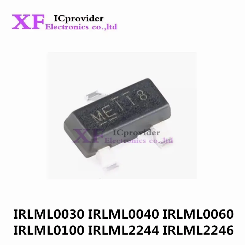 100Pcs IRLML0030TRPBF IRLML0030 IRLML0040 IRLML0060 IRLML0100 IRLML2244 IRLML2246 SOT-23