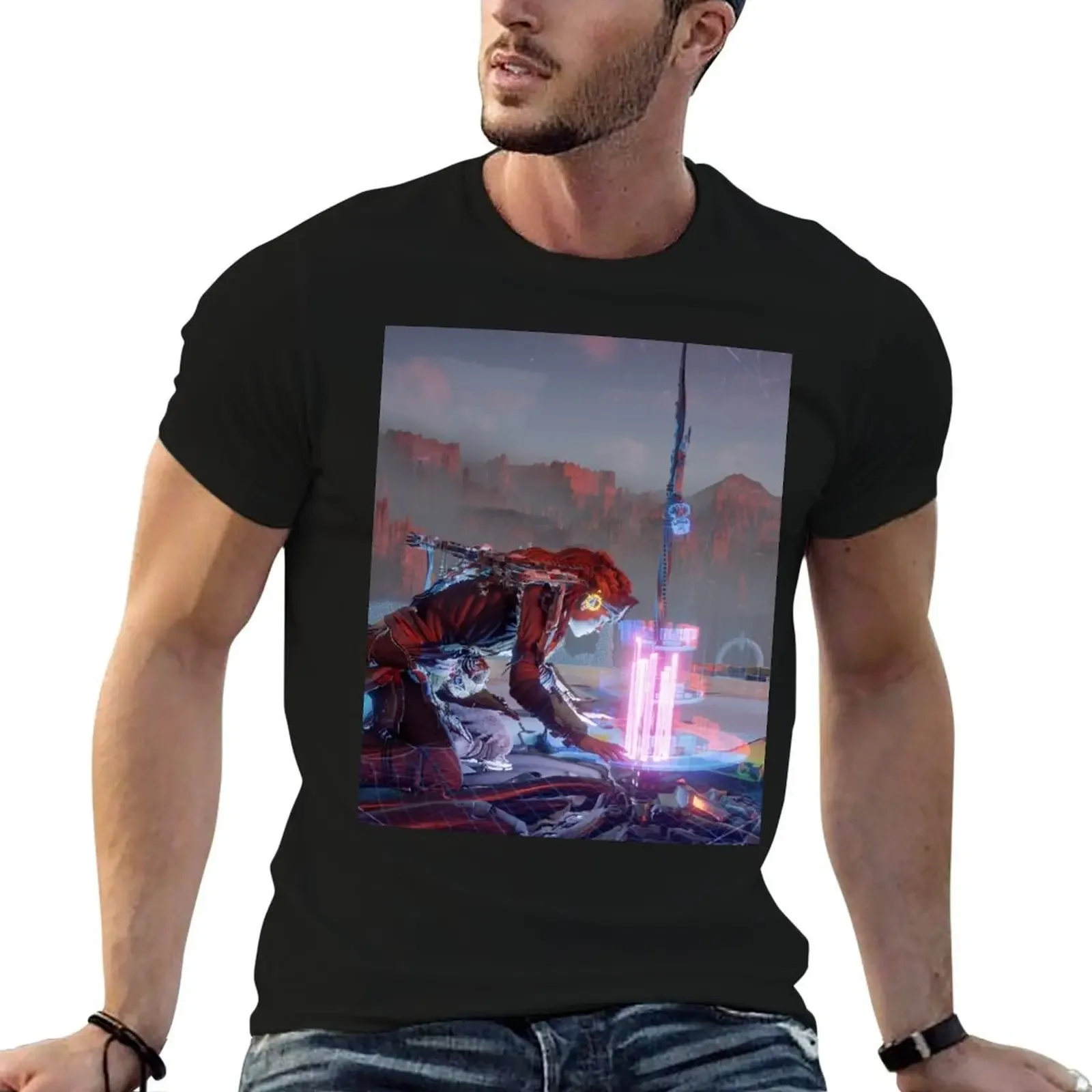 Aloy Overriding T-Shirt tees vintage anime shirt shirts men graphic