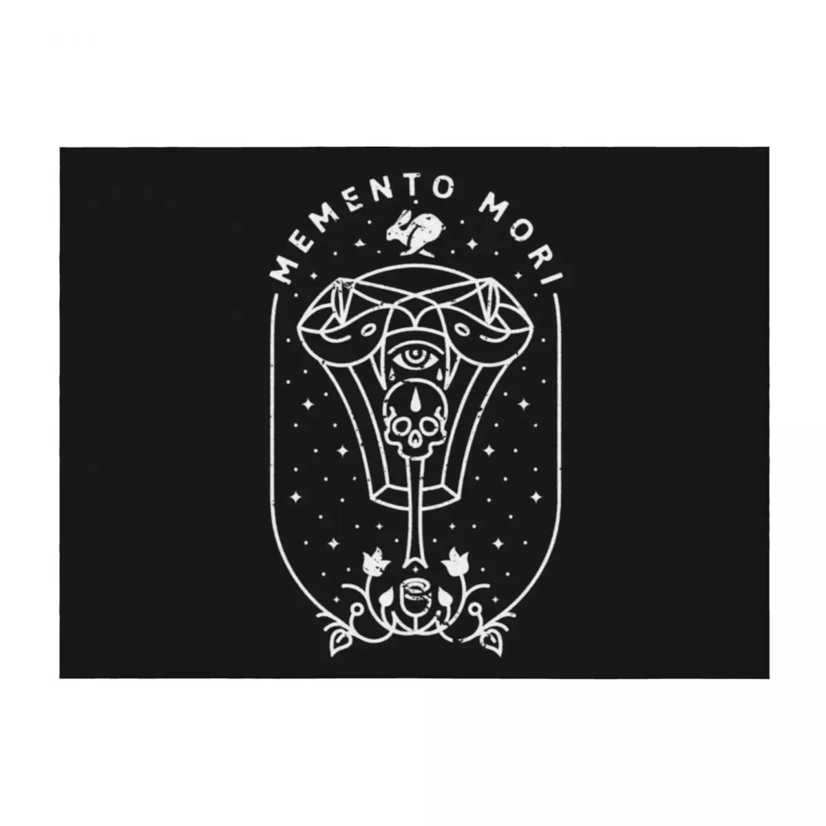 

Memento Mori Throw Blanket Luxury Brand Luxury Thicken Flannel Cute Plaid Blankets
