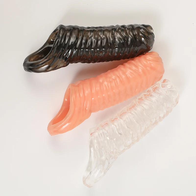 New Spiral Silicone Penis Ring Ejaculation Delay Cock Rings Dick Erection Cock Ring Male Chastity Adult Sex Toys for Men Couples
