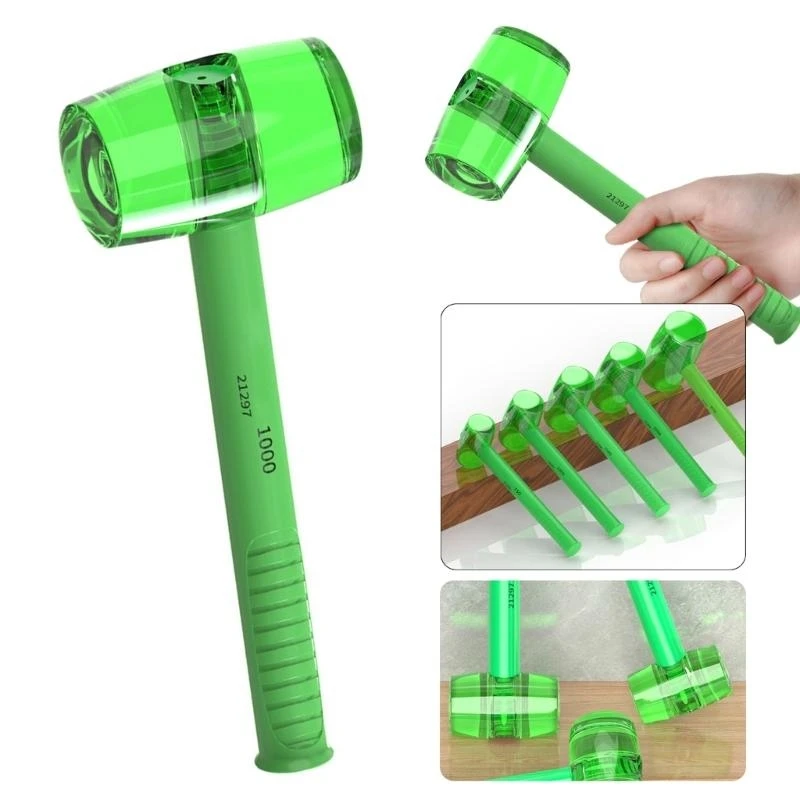 

K1AE None Sparking Rubber Hammer Detachable Head Design Secure Threaded Handle Fit for Home Renovations Construction Projects
