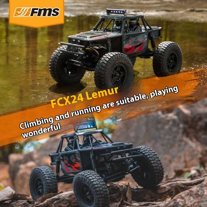 Fms 1: 24 Lemur Four-Wheel Drive Off-Road Climbing Vehicle Remote Control Off-Road Vehicle Electric Vehicle Model Resembling Rea