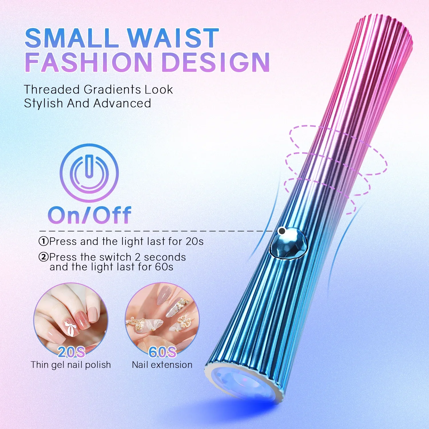 Draagbare Handheld Mini Nagellamp Voor Gel Polish Snel Droog Zaklamp Pen Usb Nail Droger Machine Uv Led Nagellamp