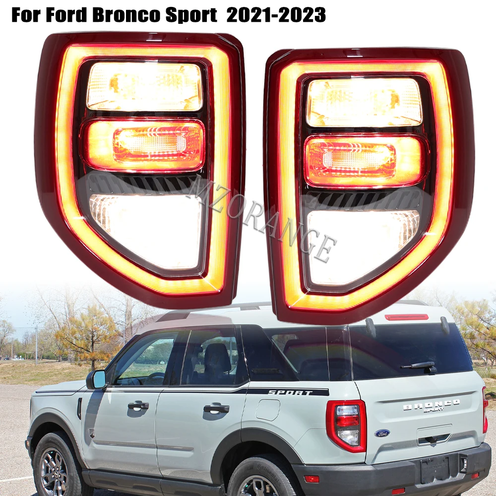 

LED Rear Light for Ford Bronco Sport 2.0 2021 -2023 ABS Driving Brake Turn Signal Reversing Lamps Car Accessories Taillights