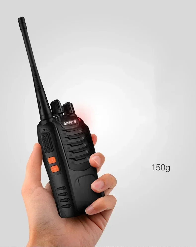 BF-888S Walkie Talkie UHF 5W 400-470MHz BF888s H777 Radio bidireccional de largo alcance para hotel de caza