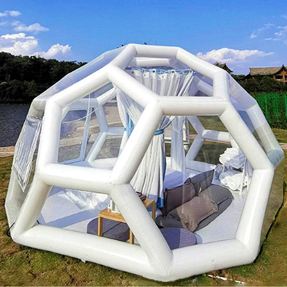 Waterproof High Strength Transparent Roof Sphere Tent Snow Globe Tent For Camping