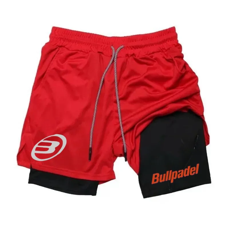 

2024Berserk-Men's two-in-one logo sports shorts running quick-drying shorts fitness training double layer