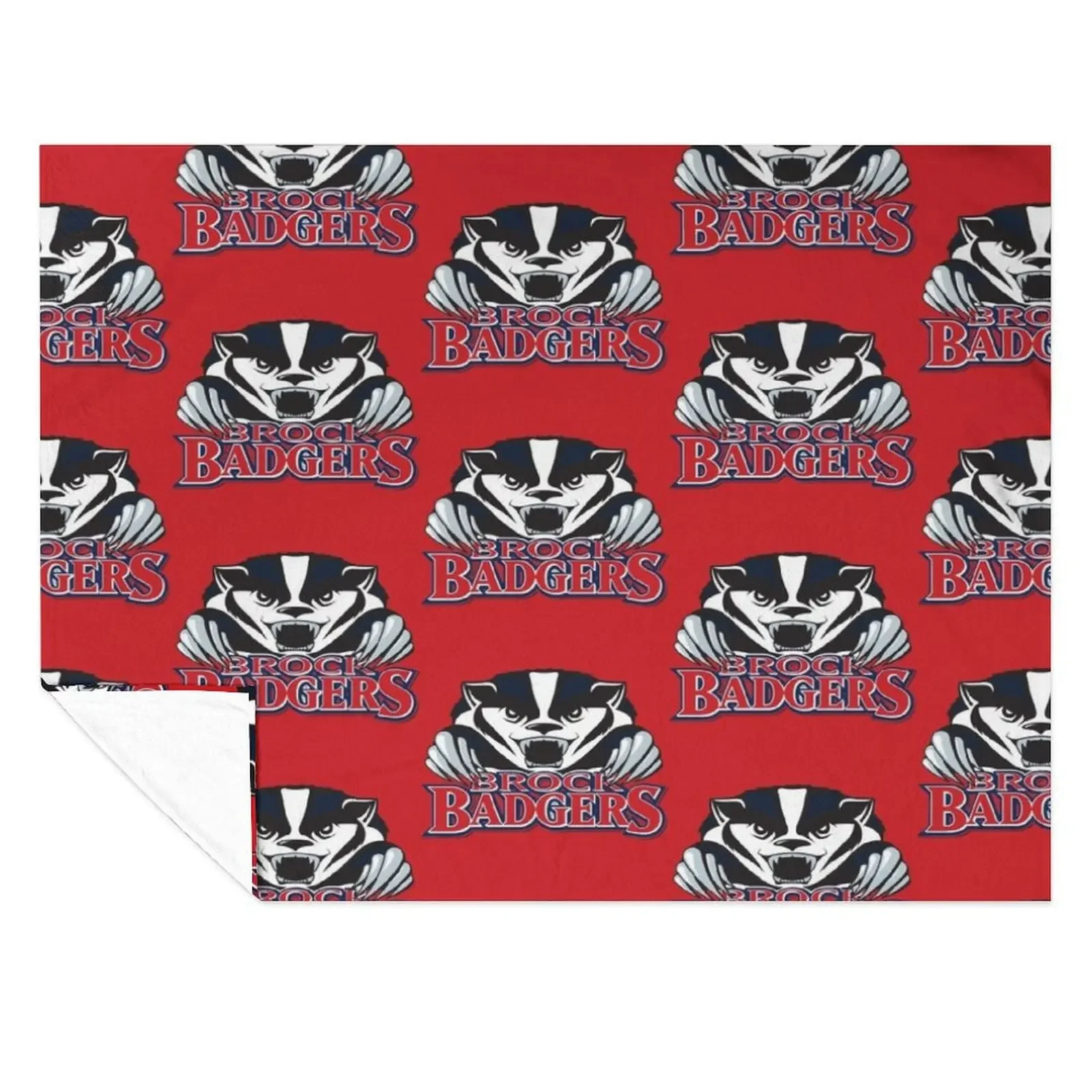 

Brock (Badgers) College Logo1 Throw Blanket Summer Soft Plaid halloween Sleeping Bag Blankets