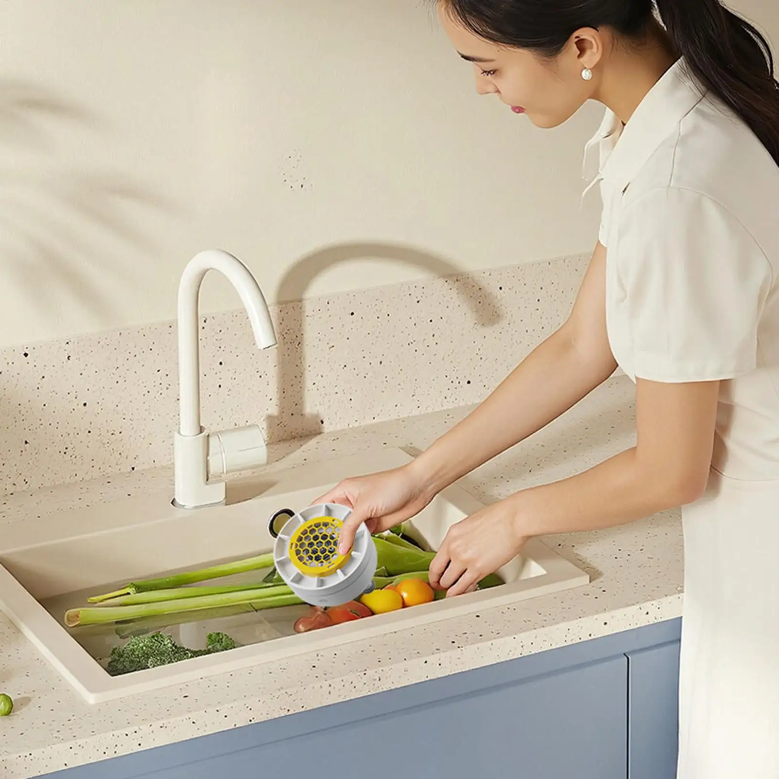 

Мощная перезаряжаемая водонепроницаемая машина для мытья фруктов и овощей, для очистки продуктов, мяса и морепродуктов