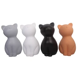 Ceramic Pet Cat Urn Handmade Shaped Animal Memorial Products White Black Grey Orang Urn Cat Urn for Funeral Memorials