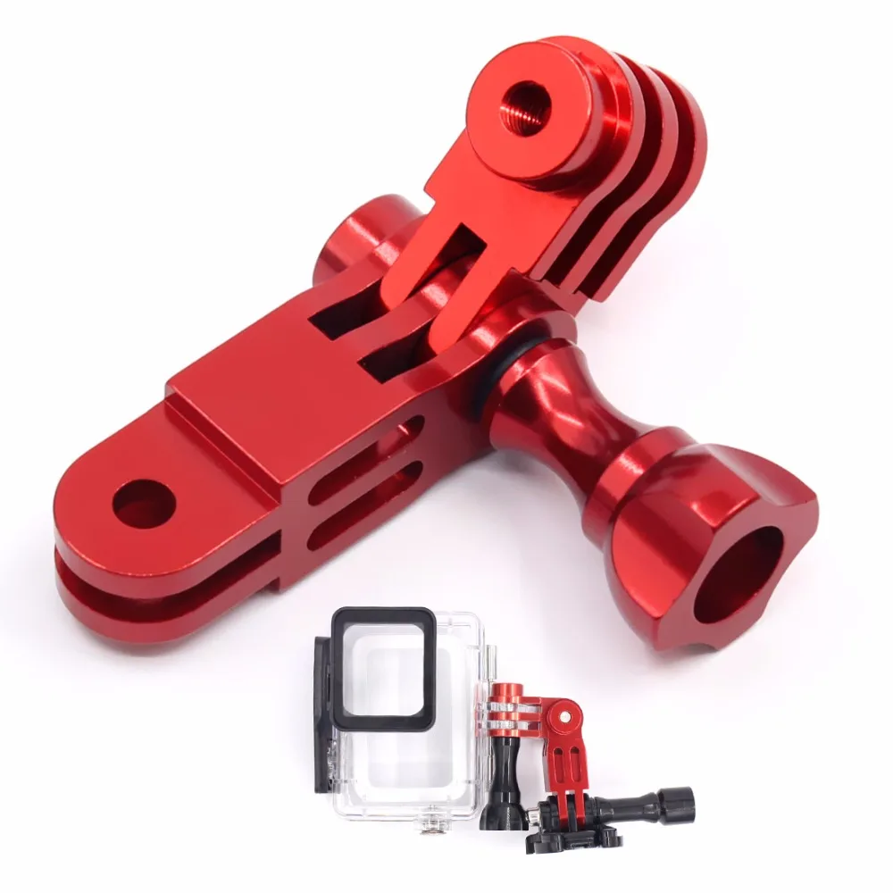 CNC-Aluminium-Drei-Wege-Schwenkarm-Montageadapter für GOPRO Hero 13 9 8 7 6 4 5 Sitzung DJI Yi SJcam EKEN AEE Sony Action-Kamera – Detail 10
