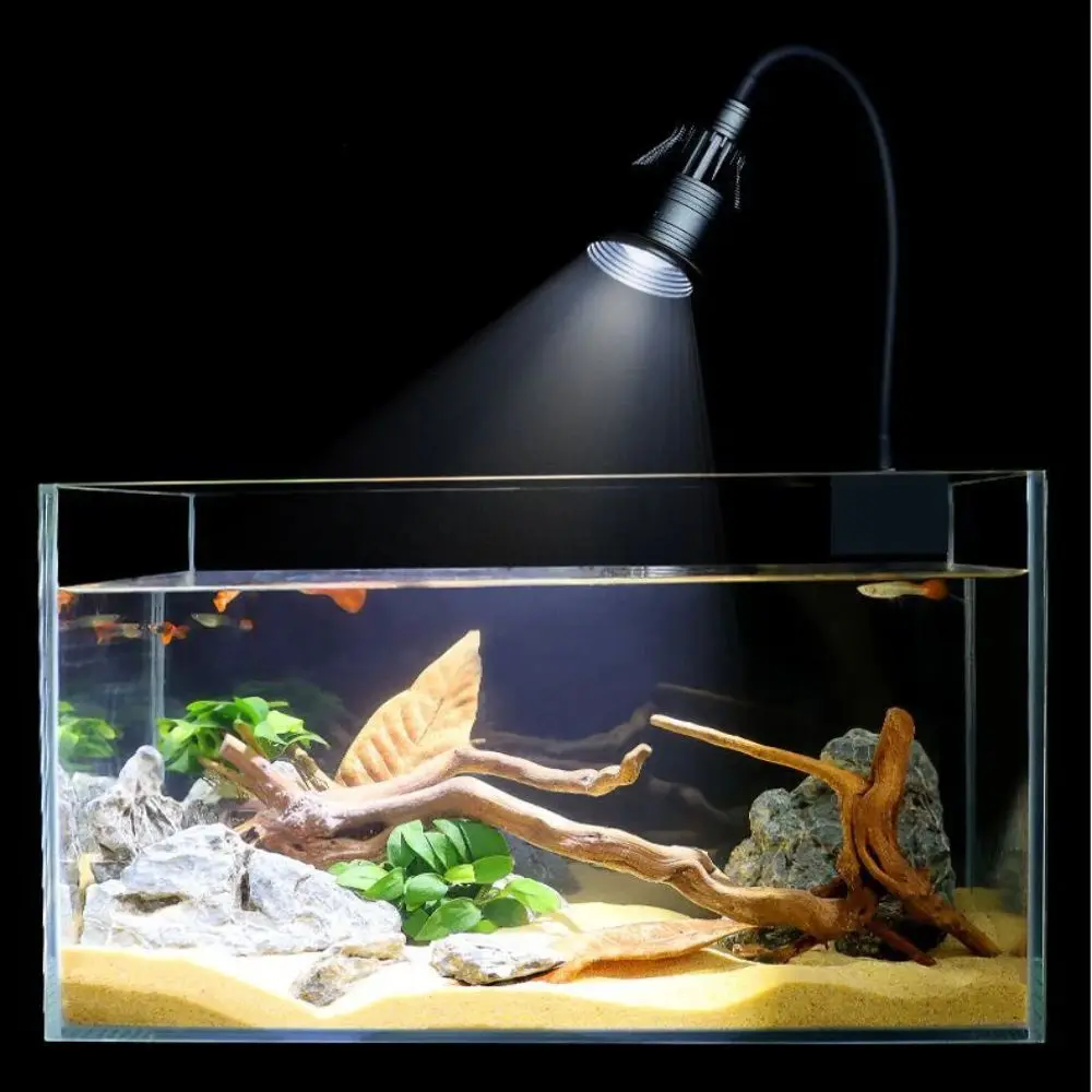 9w 12w 15w Aquarium Led Light Adjustable Focus Waterproof Aquariums Fish Tanks Spotlight Clip-on Super Slim