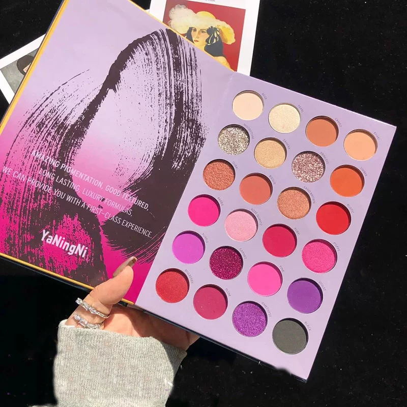 72/60 Colors Eyeshadow Palette Matte Glitter Pearlescent Powder Delicate Easy To Clear Shimmer Eye Shadow Corlorful Makeup Tool