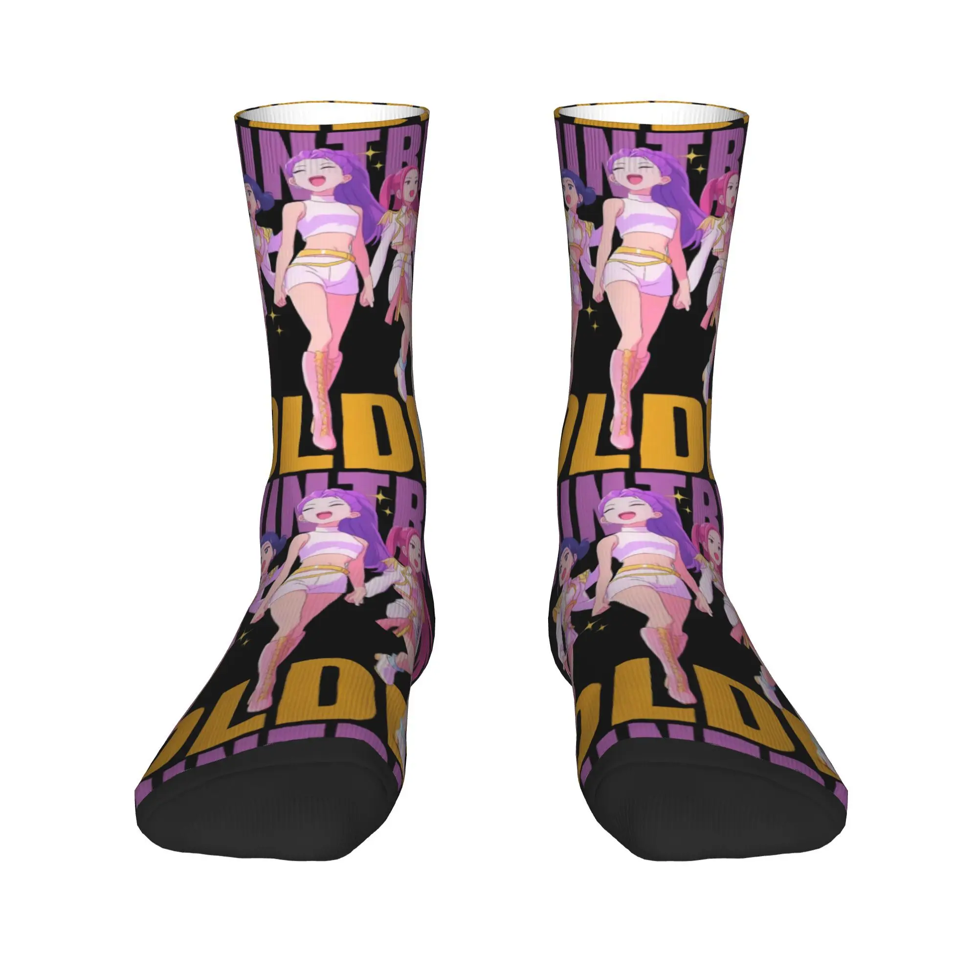 KPop デーモンゴールデンハンターズ靴下秋ストッキングカジュアル男性高品質靴下デザインランニングノンスリップ靴下