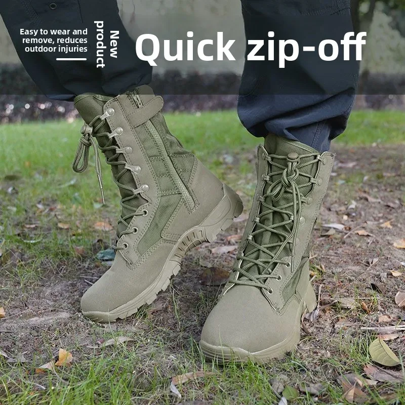 New Outdoor ZS Help Tactical Boots Lightweight Desert Boots Brown And een Mountain Climbing Boots High Top o Absorption