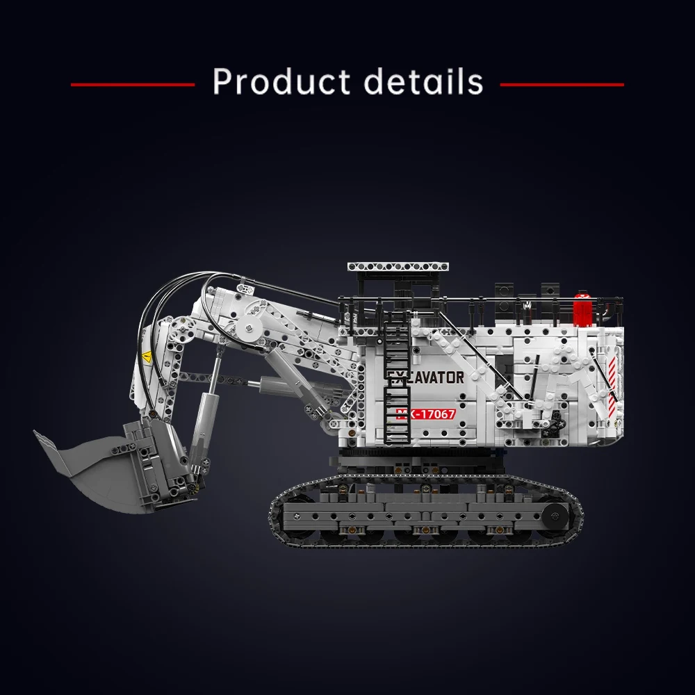 Fischertechnik Dynamic Mould King 17015 – Grue Sur Chenilles Télécommandée – Kit MOC 14+ – Blocs De Jonction