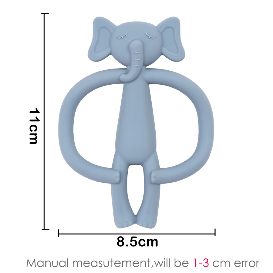 1PCS Silicone Teethers Baby Toy Cartoon Animals Shape Teether Toy BPA Free Silicone Teething Chewing Toy Infant Pacifier Toy