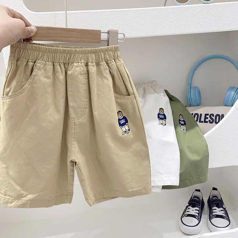

(1-3 Years）Summer Boys Shorts Summer Thin Baby Medium-sized Kids Casual 5-point Cotton Children's Clothing Casual Korea