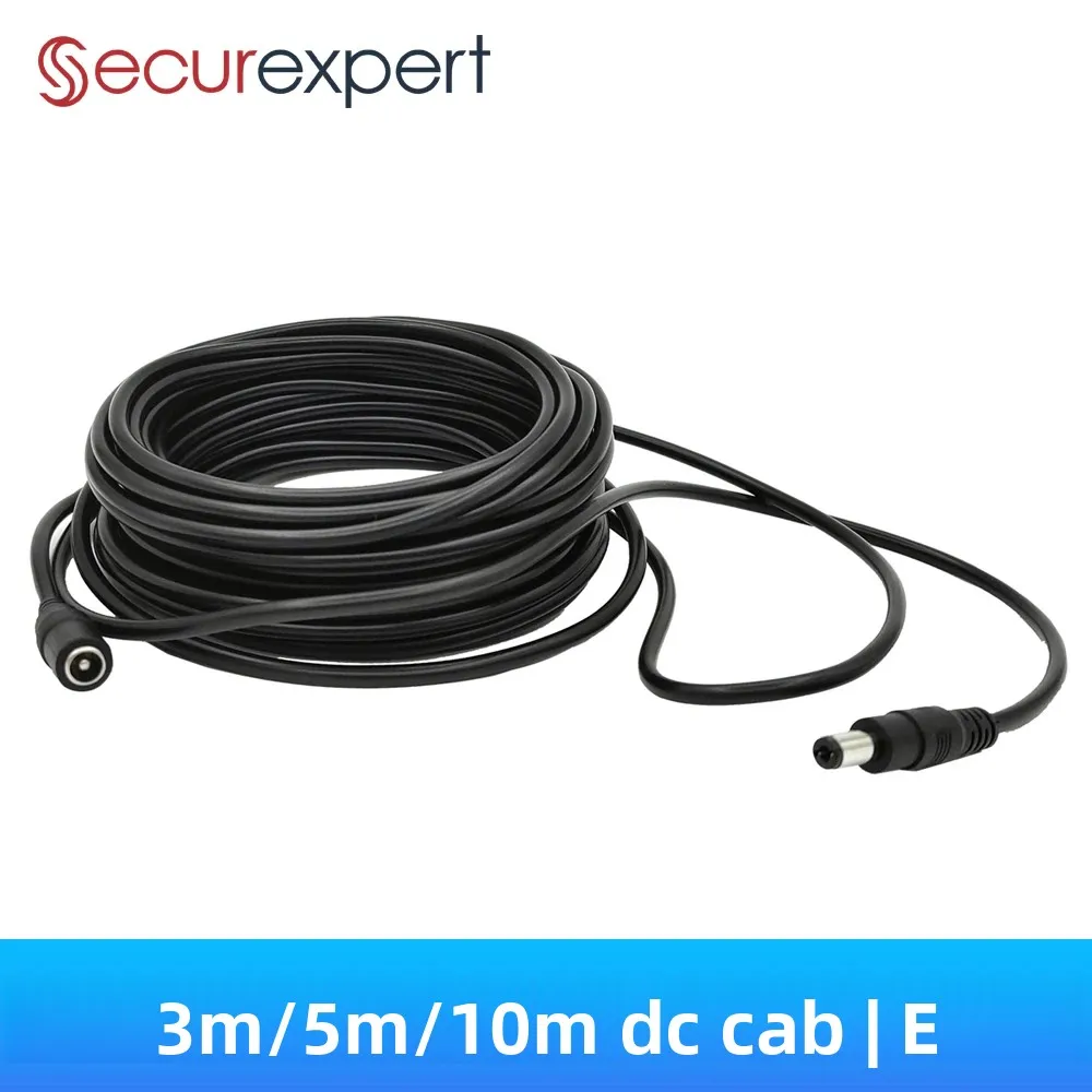 

3M 5M 10M DC12V Power Extension Cable 5.5mm*2.1mm Connector Male To Female For LED Lamp CCTV Security Camera Black Power Cord