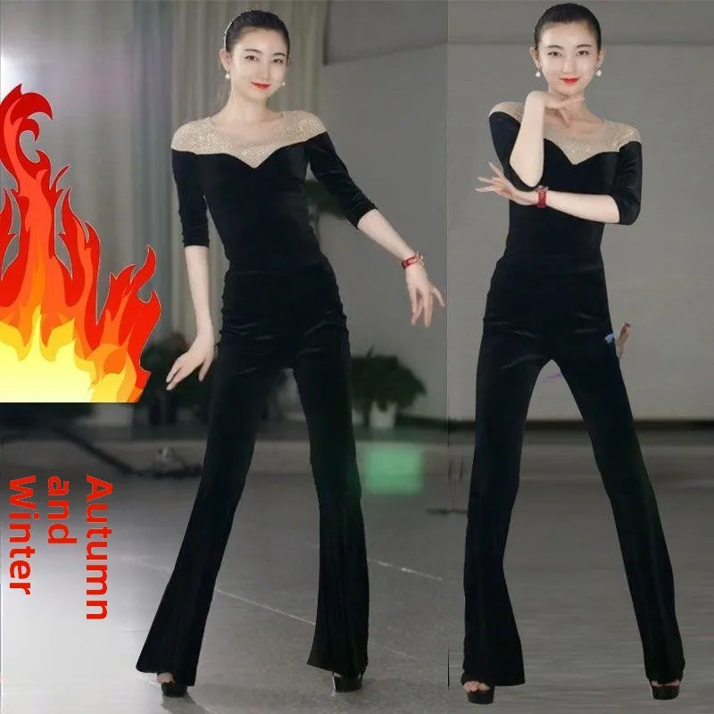

Ele Bla Velvet Tuxedo Suit Set for Women with Hidden Zipper And Pants Autumn Winter Faionable Stage Performance Clothing