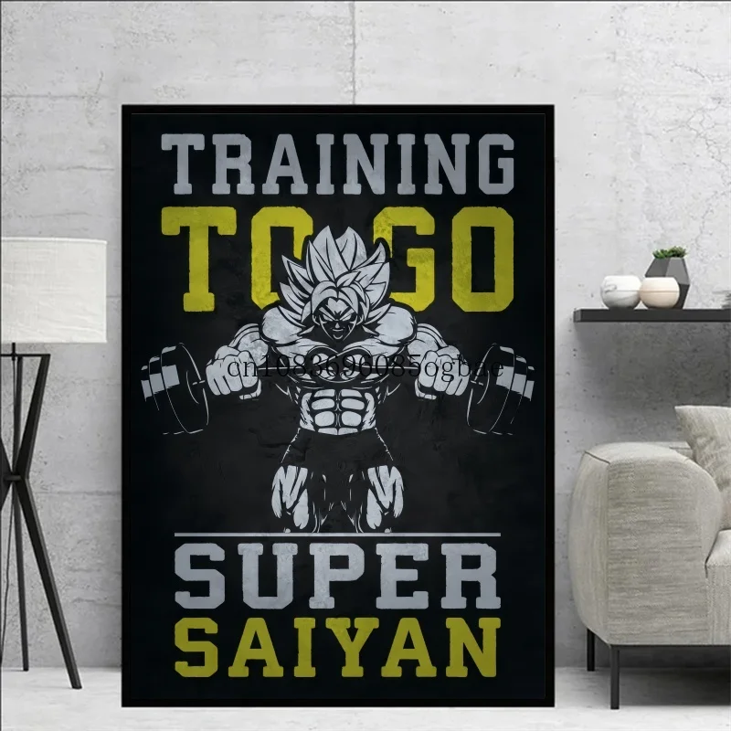 High Quality Canvas Anime Dragon Ball Goku HD Picture Poster Gym Decorative Art Interior Paintings Fashion Wall Paintings Gifts