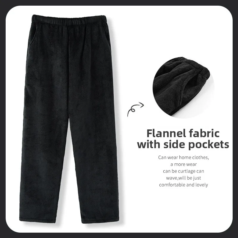 Hde288 black velvet pants