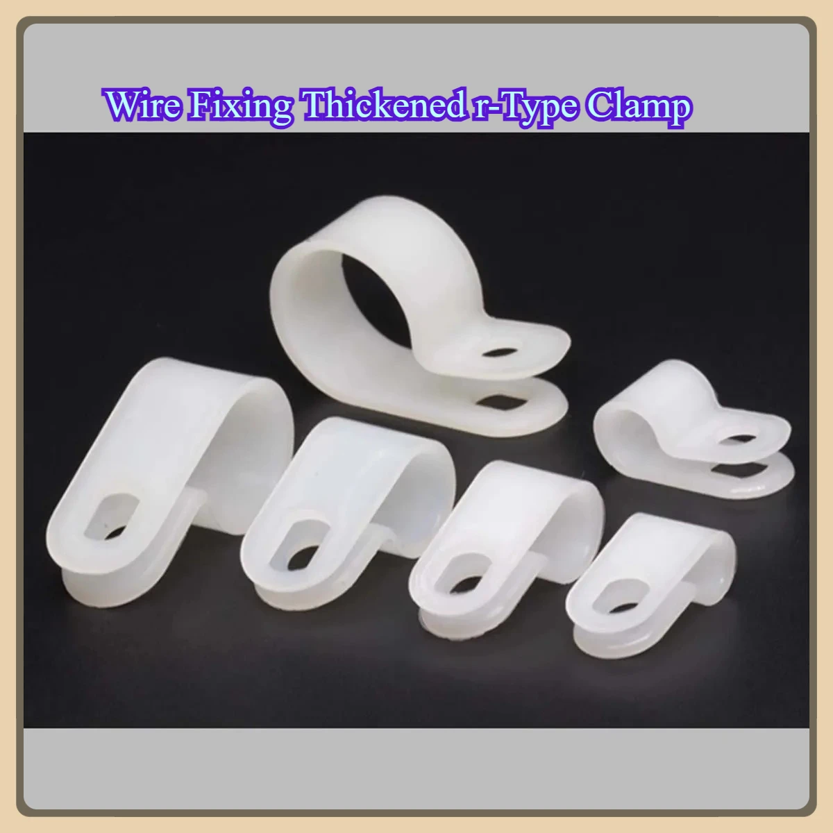 R-Type Thickened Cable Fixing Clip, UC Wiring Fastener, Cable Organizer Buckle for Cable Arrangement and Fixation