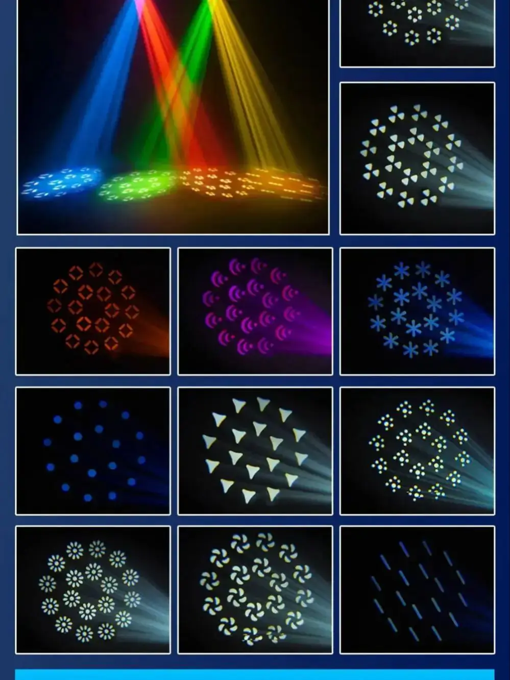 1/2/4/6 200W LED Beam Moving Head Light, 18 prisma's, 46000 LUX, DMX512, geluidsgeactiveerd, automatische bediening, master-slave, podiumverlichting, disco, DJ - afbeelding 2
