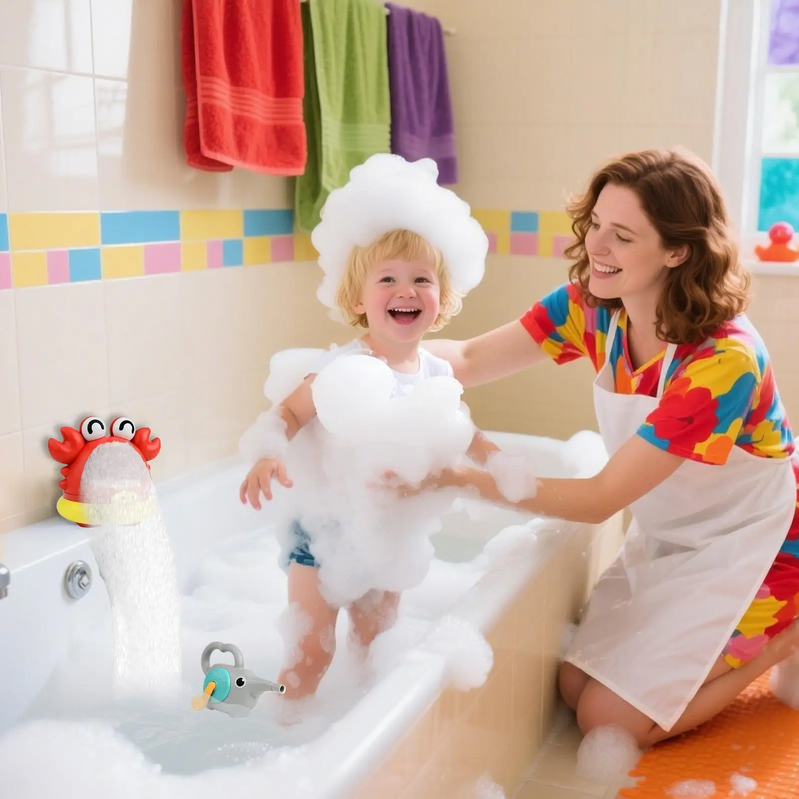 Bath Bubble Maker Shark Baby Bath Bubble Machine Toys Shower Toys Interactive For Holiday Kids Bathroom Birthday Daycare Home