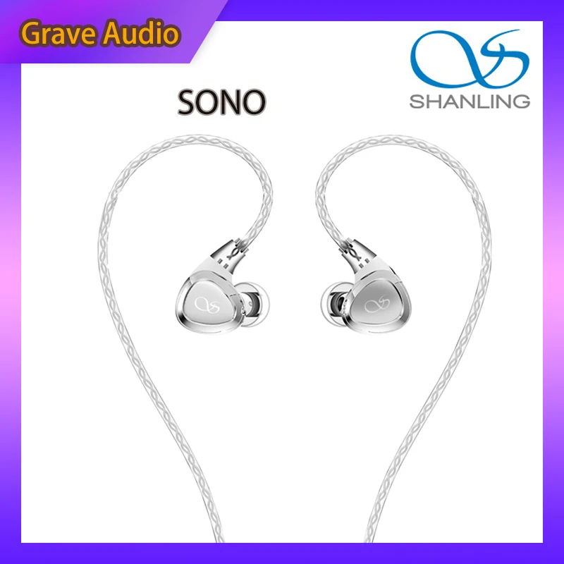 SHANLING SONO In-ear Earphone 2DD+1BA Triple Hybrid Driver  Audio 0.78mm Interchangeable Cable Wired Earbuds