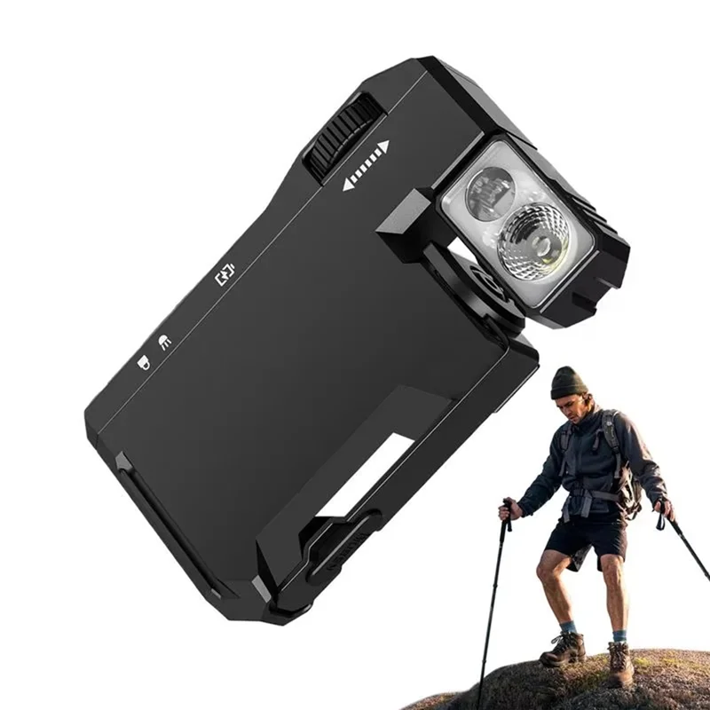 

400 Lumens Mini EDC Flashlight Waterproof, 180° Rotating Head Portable Pocket Light
