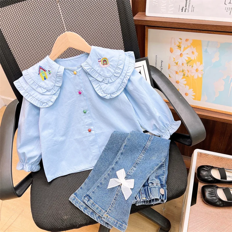 2026 Autumn Children Clothing 2pcs Sets For Girls Cute Country Style kids' Sets And Outfits Fashionable  2-10Years