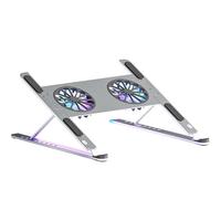 Laptop Cooling Stand Notebook Cooler Aluminum Alloy Ventilated Support Double Dissipation USB Fan Gaming Laptop