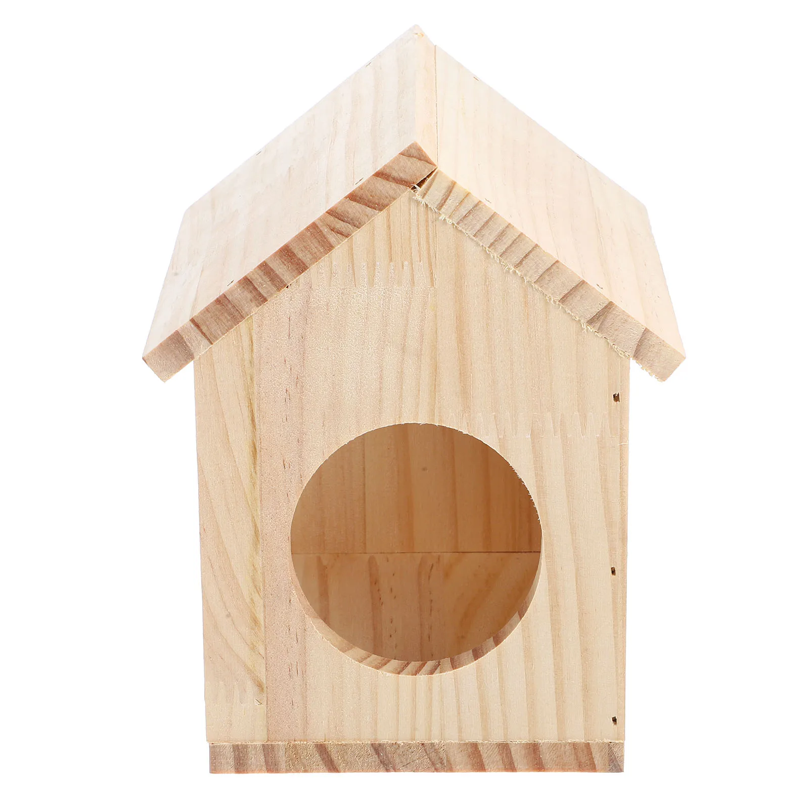 

Water Feeding Platform Hamster Cage Hideout Small Pets House Transparent Design Detachable Structure Wooden Pet House Safe