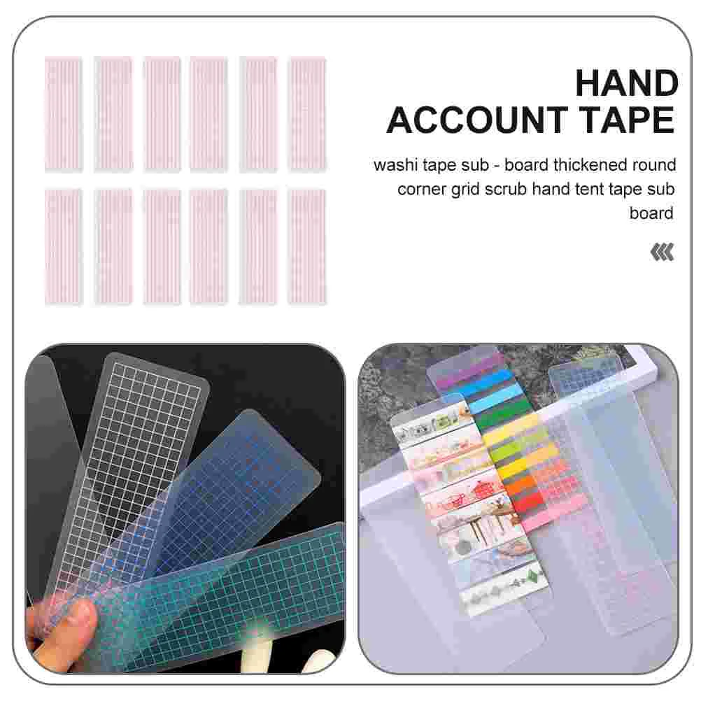 40 Pcs Japanese Paper Tape Dispenser Office Cards Scrapbook Embellishments Plastic Planner Boards Washi Storage