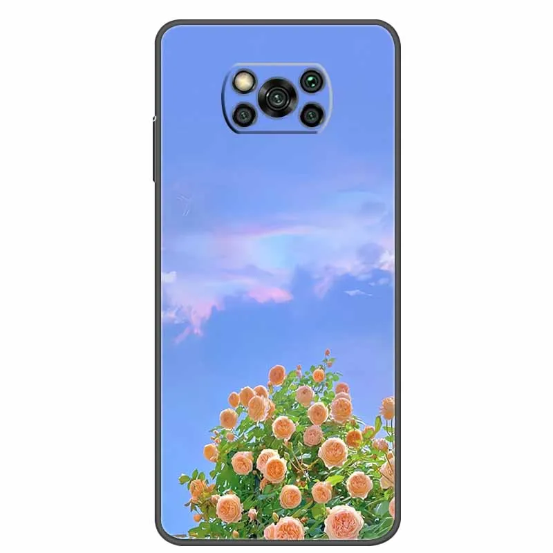 Soft Phone Cover for Poco X3 Pro Bumper Silicon TPU Case for Xiaomi Poco X3 NFC Pro Case Nature View on Pocophone X3 NFC Coque