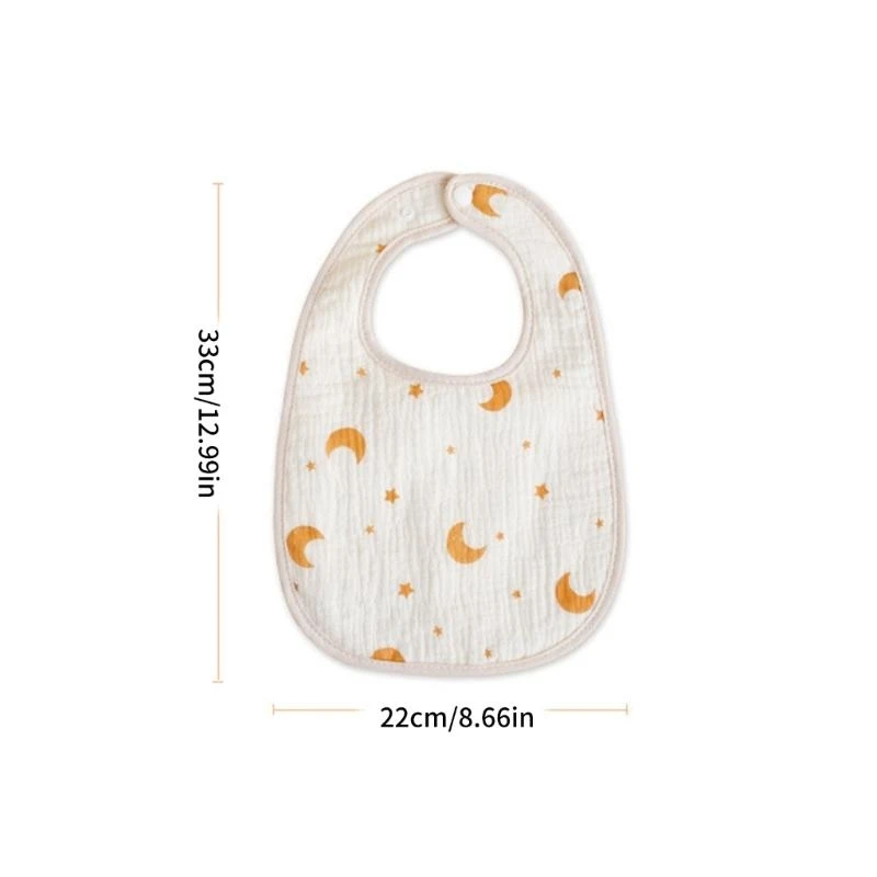 

Baby Feeding Bib Breathable Drooling Apron Newborns Burp Cloths Infant Supplies Bib Absorbent Cotton Soft Baby Bib G2TD