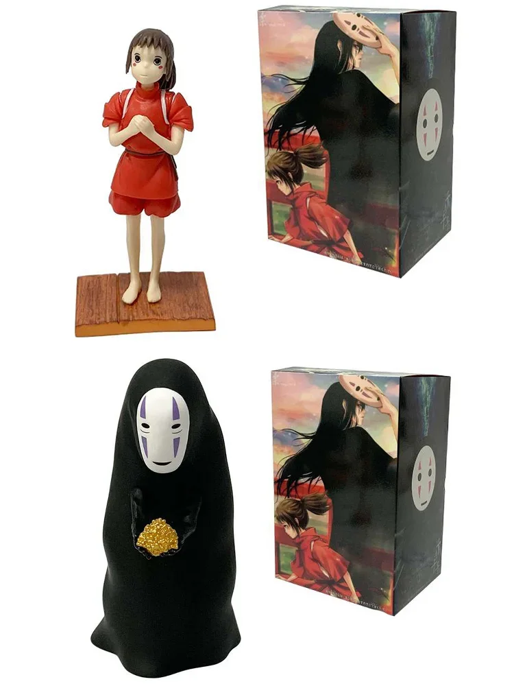 Spirited Away Charakter PVC-Actionfiguren-Set Gesichtsloser Männlicher Hayao Miyazaki Charakter Spielzeug Kindergeburtstags-Geschenk