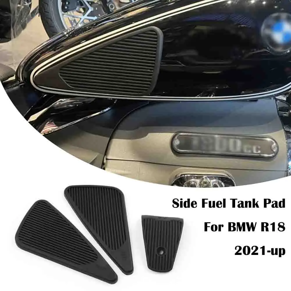 Motorcycle Side Fuel Tank Pad Top Gas Tank Protective Sticker For BMW R18 B Classic Roctane 100 Years Transcontinental 2021-UP