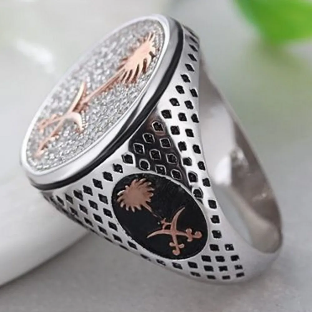 BOCAI S925 Sterling Silver Rings for Men New Jewelry Trendy Inlaid  Zircon Retro Totem Pure Argentum Gem Hand Ornaments