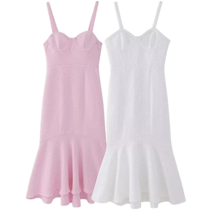 Faionable texturizado em camadas decorado dr primavera verão nova chegada roupas femininas cintura alta v-ne longo sve maxi dr