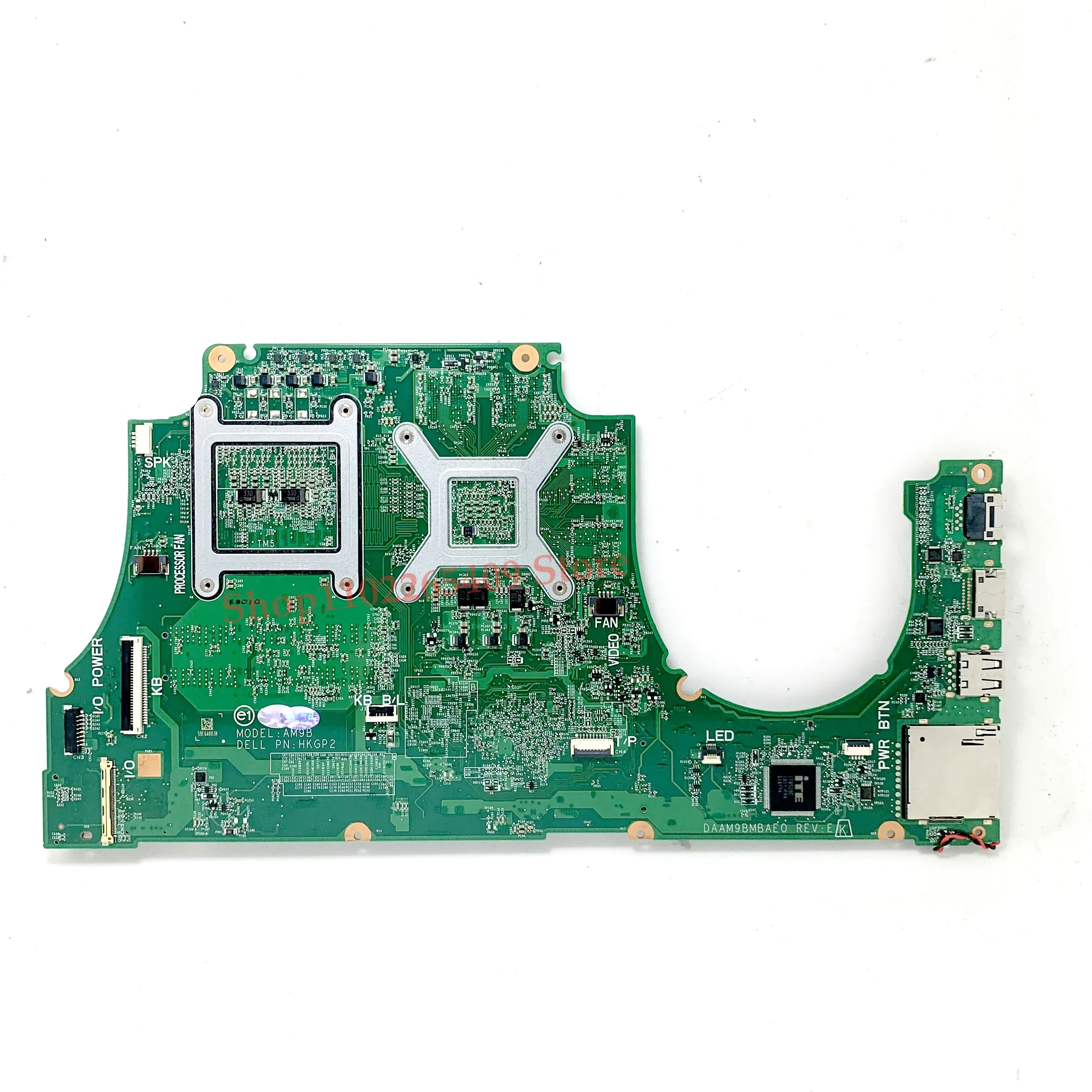 

CN-0318DK 0318DK 318DK Материнская плата для ноутбука DELL 5577 с процессором SR32S I5-7300HQ GTX1050 DAAM9BMBAD0 100% рабочая сварка